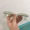 Gafas de sol metálicas estilo Hong Kong con montura pequeña, estilo retro, para mujer, montura fina, gafas de sol con borde delgado, estilo de montura estrecha personalizado, moda para hombre