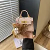Bolso Infantil Nuevo Tono Retro Meillard Moda Lunares Aspecto de Alta Gama Cierre Bolso Kelly Bolso Cruzado para Padres e Hijos Labial