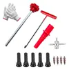 Kit de Herramientas para Instalación de Válvulas, Herramienta de Reparación de Llantas, Herramienta para Núcleo de Válvula de Reparación de Llantas, Llave Extractora de Válvulas