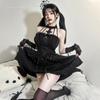 Roupa Íntima de Amor de Fada Vestido COS de Halloween Sexy Pequeno Peito Abstinência Lolita Demônio terno de vestido 670
