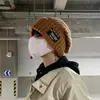 Gorro de Invierno Tejido para Pareja Gorro para el Frío Versátil Cálido Holgado Cabeza Grande Cara Pequeña Hombres y Mujeres Pueden Estilo Ins