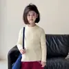 Suéter de Punto para Niña 2026 Otoño/Invierno Nuevo Suéter Pulóver Infantil Suave Agradable a la Piel Prenda Base Elástica para Padres e Hijos