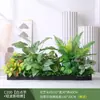 Paisagismo com Plantas Verdes Simulação Floreira Divisória de Piso Arte Floral de Chão Paisagem de Plantas Combinação de Floreira Flor Artificial em Vaso Bonsai Decoração