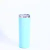Taza de Acero Inoxidable 304 con Tubo Recto, Aislada al Vacío, 20oz, Cuerpo Recto, Tapa Transparente, Gran Capacidad, Taza para Coche de Refrigeración