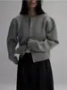 Suéter de cárdigan tejido retro estilo americano de alta gama, top suelto y casual para mujer para otoño e invierno