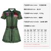 Fantasias de Halloween Transfronteiriças, Macacões Cosplay Verde Militar Top Gun, Macacões para Adultos e Crianças, Fantasias para Apresentações de Palco Atacado
