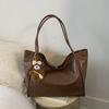 Bolso Tote Retro Simple de Gran Capacidad para Mujer 2025 Nuevo Bolso de Hombro Simple para Viajero Bolso de Axila de Moda de Alta Gama