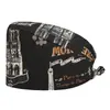 Gorra de Trabajo Transpirable de Algodón Puro, Gorro Médico tipo Cúpula, Gorro Quirúrgico, Gorra sin Visera, Turbante