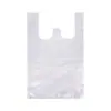 Bolsa de Plástico Blanca Bolsa Transparente Bolsa de Embalaje Engrosada Bolsa Roja Tipo Chaleco Producto Supermercado Para Llevar Desechable