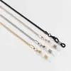 Cadena para Gafas de Metal para Clavícula Colgante Transfronterizo Cuerda Antideslizante para Gafas Estilo Coreano Cadena Antiperdida para Mascarilla Cuerda para Mascarilla Doble Uso Venta al por Mayor
