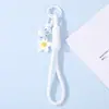 Colgante de Llavero para Teléfono Flor Campana Dopamina DIY Cuentas Perler Llavero Colgante de Bolsa Correa de Muñeca Tejida a Mano