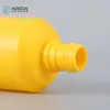 Frasco Redondo Pequeno Feito de Material PE, 300ml, com Tampa Rosqueável, Frasco Flexível para Solução de Cuidados, Condicionador de Cabelo, Loção Corporal, Frasco Plástico Vazio Recarregável