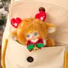 Três Pequenos Pelúcias de Natal Canção de Ninar Pelúcia Caixa Surpresa Bonecas Fofa Bolsa de Brinquedo Pingente Presente de Aniversário para Menina