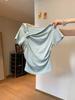 Diseño en Existencia Camiseta Irregular con Hombro Descubierto y Manga Corta para Mujeres Petite Top Versátil Fruncido de Corte Entallado para Verano