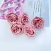 Flor Artificial Flor de Peonía Cabeza de Flor de Rosa Flor Falsa Flor de Seda Flor para Manualidades Fondo de Flores Decoración de Bodas Interiores