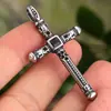 Espejo Cruzado Celebridad de Internet Joyería de Comercio Exterior al por Mayor Personalizado Retro Europeo y Americano Cruz de Hombre Colgante de Acero de Titanio