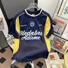 Camiseta de Manga Corta con Cuello Redondo y Bloques de Color para Hombres y Mujeres, Camiseta Deportiva Holgada Casual de Manga Media de Marca de Moda, Top Deportivo de Seda Helada Estilo Americano