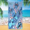 Toalla de Playa Stitch Transfronteriza Nueva de Verano Estampada de Secado Rápido Absorbente de Agua Engrosada Linda de Dibujos Animados Toalla para Niños Toalla de Baño