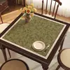 Jogo Americano Quadrado Estilo Americano, Impermeável, à Prova de Óleo, Lavável, Resistente ao Calor, Luxo Leve, Sensação de Alta Qualidade, Jogo Americano Vintage para Mesa de Jantar e Mesa de Centro