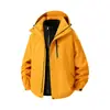 Ropa de trabajo cálida para exteriores a prueba de viento e impermeable tres en uno para otoño e invierno, estilo unisex, chaquetas hechas a medida, venta al por mayor