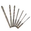 Broca para Vidrio Cruzado de Mango Hexagonal Transfronterizo Abridor de Agujeros para Azulejos Broca Espiral Amarilla Quemada Broca para Perforación de Pared Cerámica