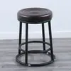Silla de Barra, Taburete de Barra Redondo, Taburete de Barra KTV de Hierro Forjado, Taburete de Mostrador para Tienda de Teléfonos Móviles, Silla Alta Comercial