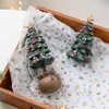 Adornos de Mini Árbol de Navidad de Resina Transfronterizos Adornos Pequeños de Escritorio Regalos de Navidad Decoraciones Navideñas