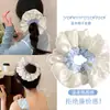 Goma para el Cabello de Mariposa con Sal Marina para el Cuidado del Cabello, Serie de Colores Cálidos y Dulces, Goma Versátil de Intestino de Cerdo para el Cabello, Nuevo Estilo Coreano y Japonés para Coletas de Mujer