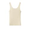 Chaleco de Cachemira Pura a Rayas para Mujer, Ropa de Abrigo de Otoño, Corte Ajustado, Camisola Tejida, Top Interior, Chaleco Camisola para Mujer