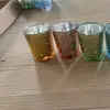 Copo de Vela Céu Estrelado Prata Quebrada Eletroplatado Amazon Transfronteiriço Copo Vazio para Aromaterapia Enfeites DIY Porta-Velas de Vidro com Detalhes em Ouro Quebrado