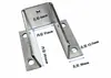 Tubo Rectangular de Hierro Galvanizado con Soportes Fijos de Pie de Tres Lados, Aleación de Aluminio Anticorrosión Madera Acero Tubo Conector de Tres Lados en Forma de U sin Soldadura
