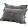 Fronha de Lã Grossa de Inverno 48*74 Doméstica Estilo Envelope Veludo Leite Fronha Individual 40*60 Minimalista Moderno