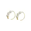 Pendientes de Perla Exquisitos y Compactos para Mujer, Estilo Aro Simple, Inspirados en Celebridades, Modernos, Minimalistas, Sensación de Alta Gama, Ganchos para Oreja, Elegantes Pendientes de Botón, Únicos