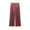Artículo Caliente Transfronterizo de AliExpress Nuevo Traje con Efecto Arrugado Primavera 2026 4387377 Pantalones de Pierna Ancha 4387277