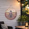 Comercio Exterior Estilo Industrial Americano Pintura en Lata Tema de Coches Colgante de Pared Metálico Pared de Garaje Redondo Hoja de Lata