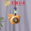 Colgante de Caballo de Palosanto Pintado a Mano con Símbolo de Manzana de Palosanto Morado, Diseño Artístico, Colgante para Llavero de Coche del Año del Caballo