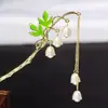 Nuevo Pasador de Lirio del Valle Estilo Chino para Mujer, Pasador con Borla Estilo Antiguo, Accesorio para el Cabello para Hanfu y Cheongsam, Adorno para el Cabello de Alta Gama