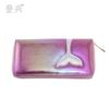 Nueva versión coreana de parche de sirena Pu láser billetera larga para mujer bolsa para tarjetas billetera mayoristas fabricantes de Yiwu Dengxing