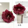 Estilo europeo nuevo estilo Tang cabezas de flor de rosa materiales para hacer tocados y coronas hechos a mano con flores artificiales arreglo de pared de flores para bodas