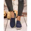 Sapatos Casuais Femininos Transfronteiriços Europeus e Americanos 2026, Novos Mocassins Versáteis Slip-On de Outono com Solas Grossas