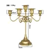 Artículos de Regalo para el Hogar Estilo Europeo Transfronterizos Candelabro Decoraciones de Restaurante Accesorios para Cena a la Luz de Velas Portavelas de Tres Brazos Cinco Brazos