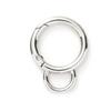Anillo de resorte de retención de color de fábrica accesorio para equipaje anillo de apertura metálico 5 puntos colgante de bola de pelo en forma de calabaza llave
