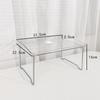 Simples Rack de mesa acrílico Office Desktop Multi-layer Storage Rack Student Dormitory Sundries Organize Caixa de Armazenamento