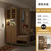 Zapatero para Entrada de Casa con Banco para Cambiarse los Zapatos, Gabinete Integrado para Recibidor, Biombo para Sala de Estar con Perchero, Gabinete Divisor de Sofá