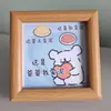 Presente de Dia dos Pais 12*12cm Mini Porta-Retrato para Exibição, Mensagem Personalizada para o Papai, Decoração de Mesa de Escritório