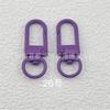 Hebilla de puerta de 3 puntos de aleación de zinc con pintura de color, hebilla de puerta pequeña en forma de U de color caramelo, accesorios de joyería para bricolaje, bolso, llavero