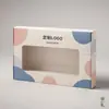 Embalagem personalizada com impressão colorida e janela, caixas retangulares coloridas de avião, venda direta do fabricante, em estoque da fábrica de origem