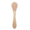 Cuchara de arroz para vajilla, cuchara de alimentación saludable para bebés, cuchara de silicona con cabezal suave y borde suave para proteger los dientes.