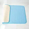 Tapete de resfriamento de verão para animais de estimação transfronteiriço, tapete de cachorro de látex de seda gelada, tamanho grande, antiderrapante, lavável à máquina, suprimentos de cama para cães e gatos