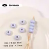 Acrílico Color Caramelo Crema Cuentas de Ábaco Cuentas Espaciadoras Cuentas Sueltas Material para Cadena de Teléfono Móvil Llavero Joyería DIY